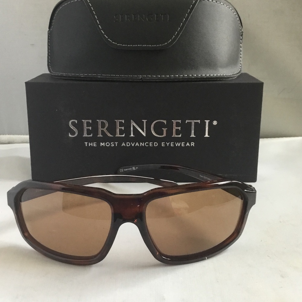 Serengeti Hext Tortoiseshell Brown Polarized Sport Sunglasses